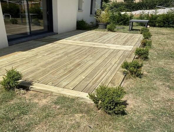 conception de terrasse en bois à Berck 